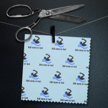 Simma Mönster med simmare i glasögon, all text