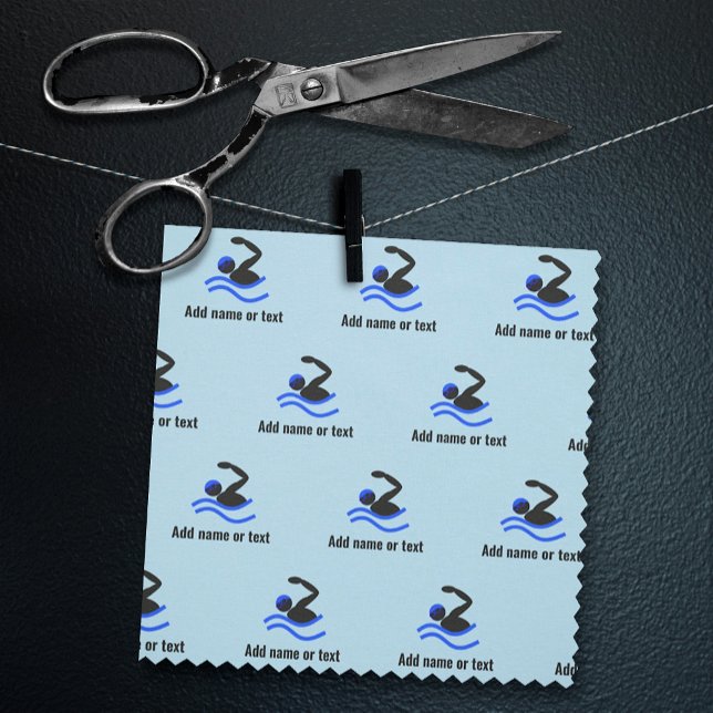 Simma Mönster med simmare i glasögon, all text Tyg (Skapare uppladdad)