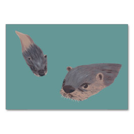 Simma otters Läsflashkort för vuxnor Bordsnummer