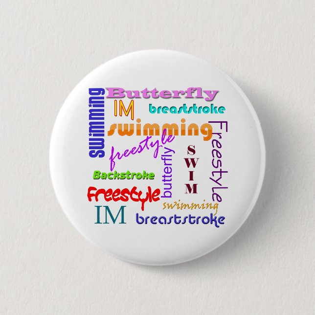 Simma överallt knapp (Framsida)