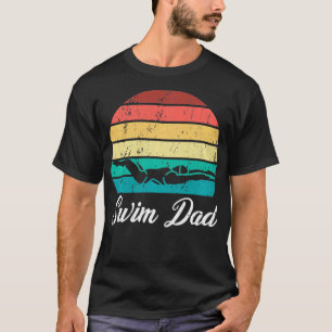 Simma Pappa Funny Manar Swimming Fars dag Sports S T Shirt