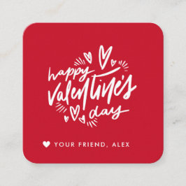 Simma Personligen Valentines Kids Classroom Tilläggskort