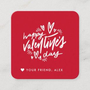 Simma Personligen Valentines Kids Classroom Tilläggskort
