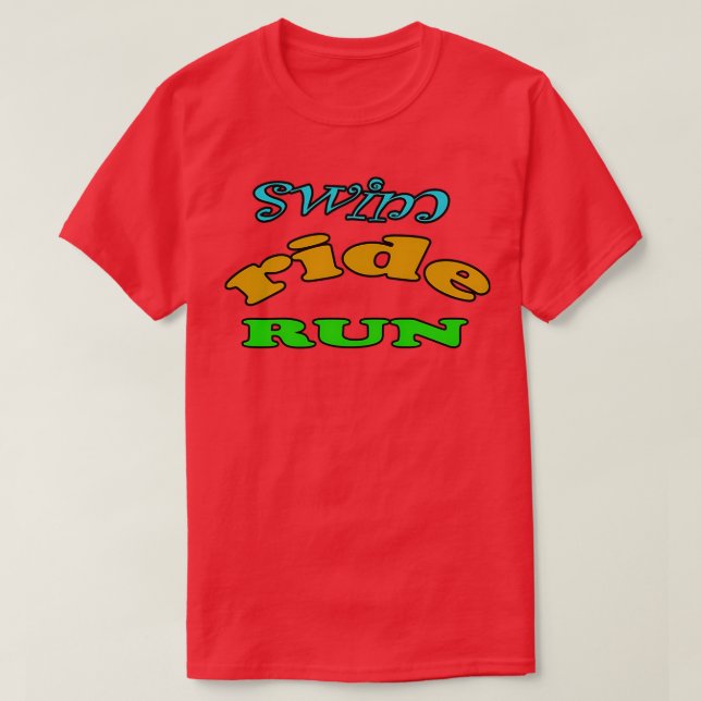 Simma ride springa t shirt (Design framsida)