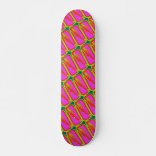 simma röda sjöjungfruar old school skateboard bräda 18 cm