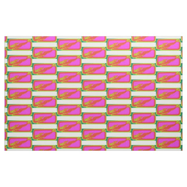simma röda sjöjungfruar på rosa tyg (Fat Quarter)