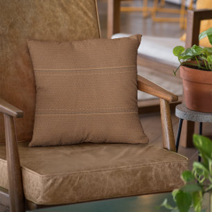 Simma runa Faux Leather Titta Mönster Kudde