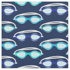 Simma Simma Goggles Mönster på Mörk blått Tyg