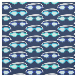Simma Simma Goggles Mönster på Mörk blått Tyg