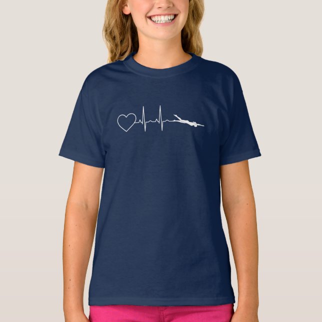 Simma - Simmande hjärtslag T Shirt (Framsida)