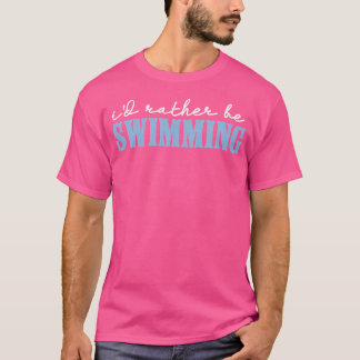 Simma Simmare Kärlek Roligt Simning Sport Träning T Shirt