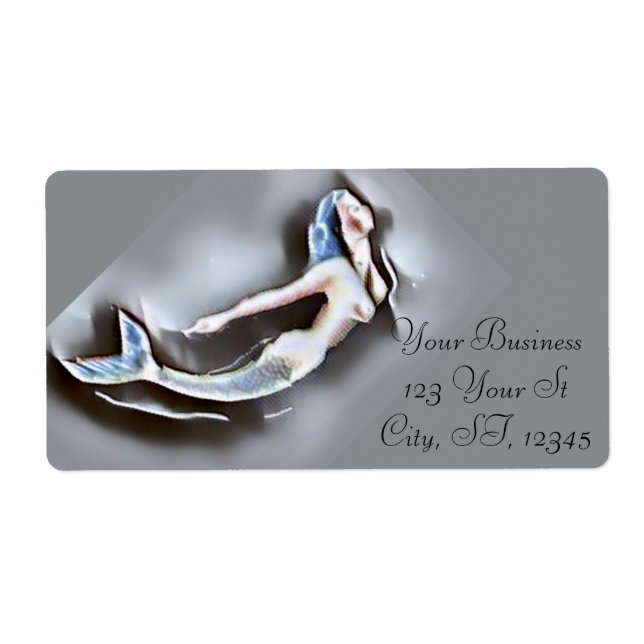 Simma Sjöjungfru Thunder_Cove Grått Fraktsedel (Framsidan)