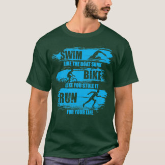 Simma som båten som du lagrar den Springa T Shirt