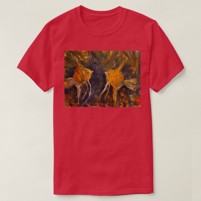 Simma som Fish Romantik T Shirt (Design framsida)