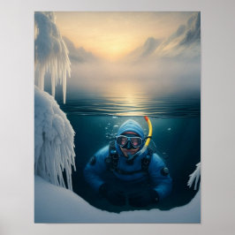 Simma som fisken gör på vintern poster