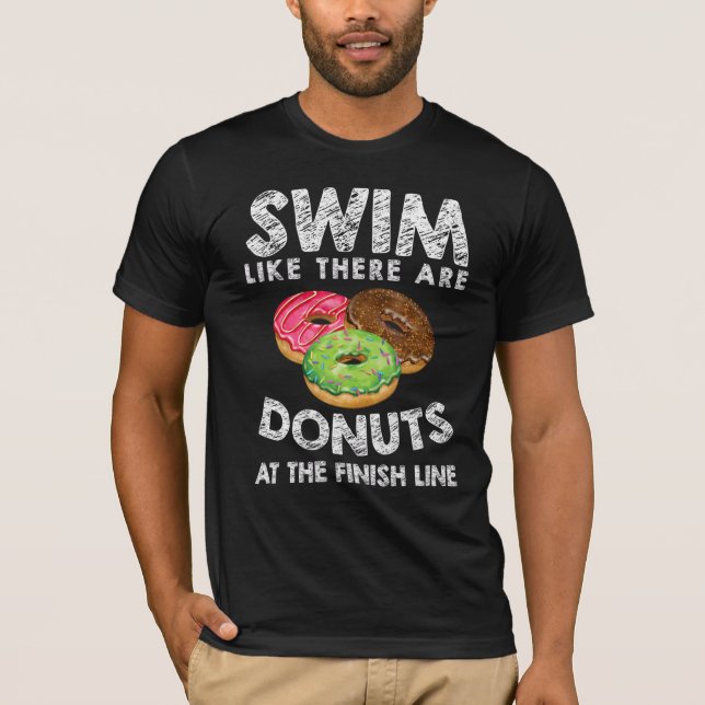 Simma som om det finns donuts på Simman Avslutat r T Shirt (Framsida)
