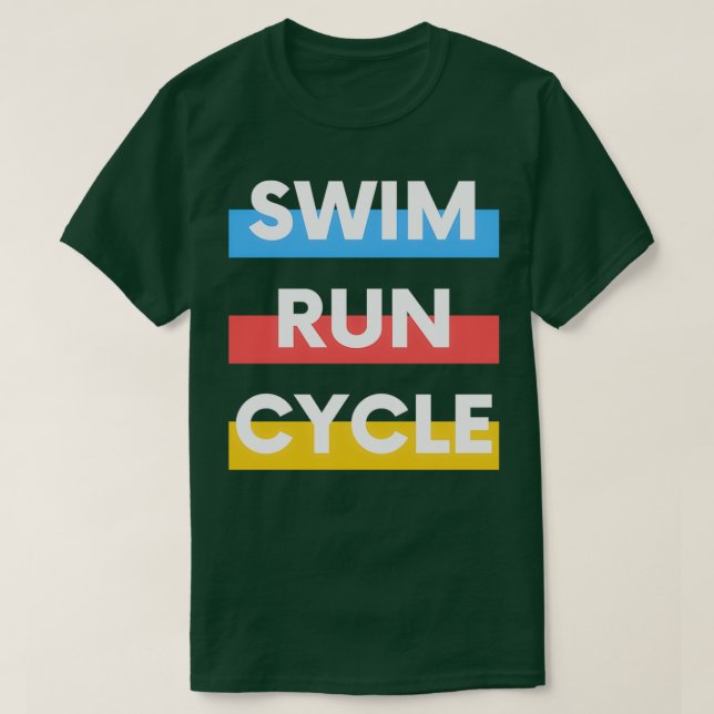 Simma Springa-cykel T Shirt (Design framsida)
