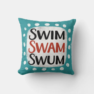 Simma Swam Swum Dekorativ kudde