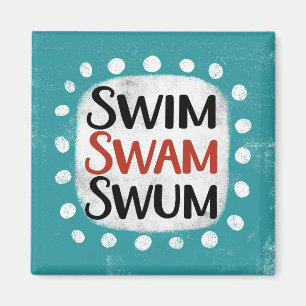 Simma Swam Swum-kylskåp, magnet