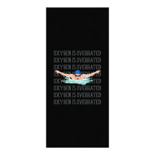 Simma Swimmer Kärlek Funny Swimming Boy Sport Reklamkort