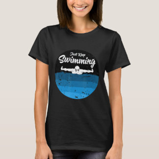 Simma swimmer-metoder med bara Behålla T Shirt