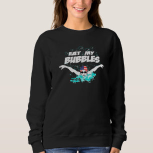 Simma Swimmer Swimming Eat My Bubbles Goggles Cap T Shirt
