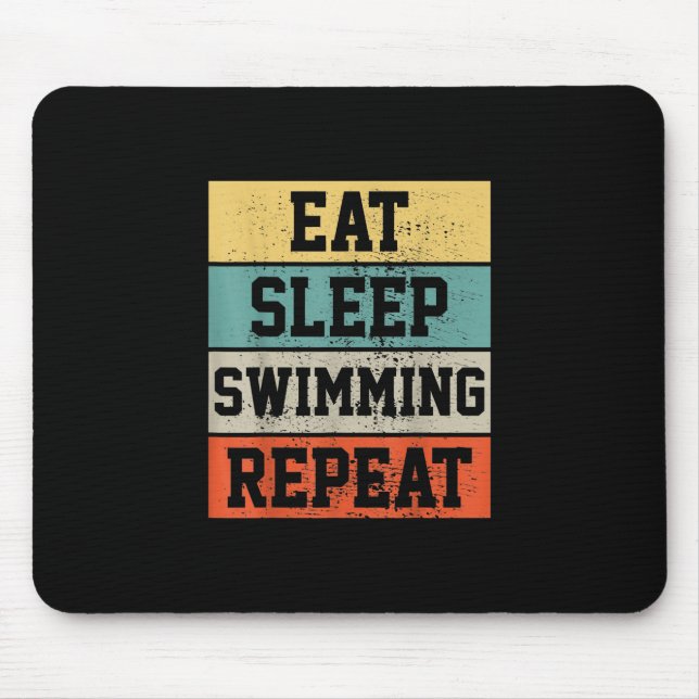 Simma Swimmer Swimming Gift Musmatta (Framsidan)