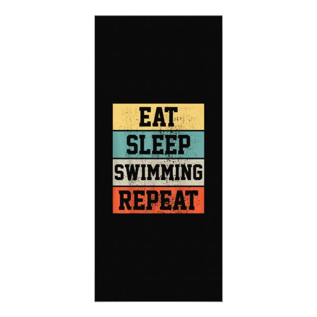 Simma Swimmer Swimming Gift Reklamkort (Framsidan)