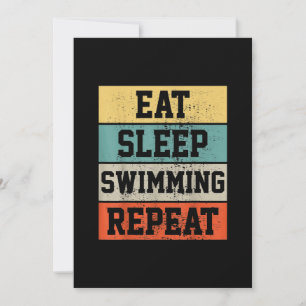 Simma Swimmer SwimmingGift Julkort