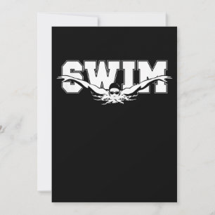Simma Swimmers Competitive Swimming Athletic Gift Julkort