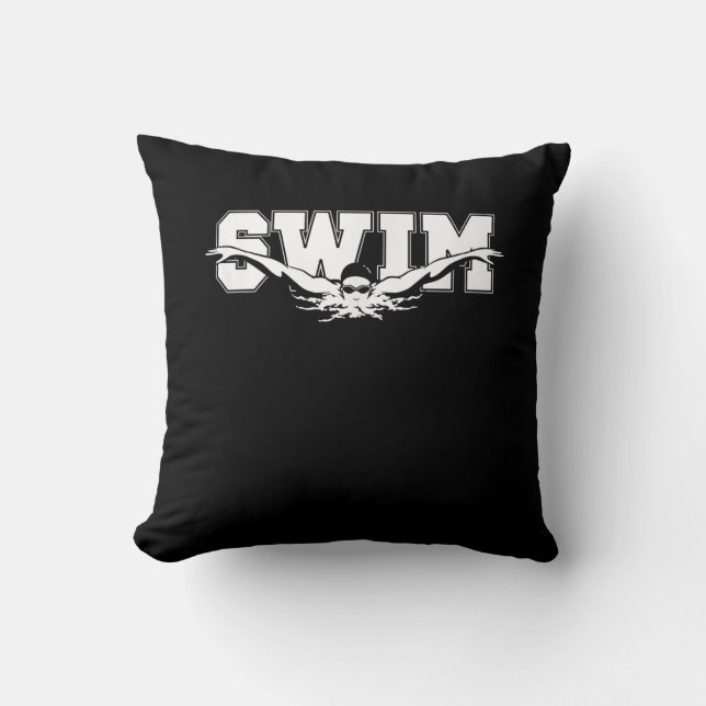 Simma Swimmers Competitive Swimming Athletic Gift Kudde (Framsida)
