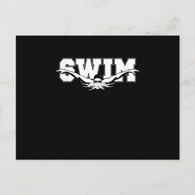 Simma Swimmers Competitive Swimming Athletic Gift Vykort (Framsida)