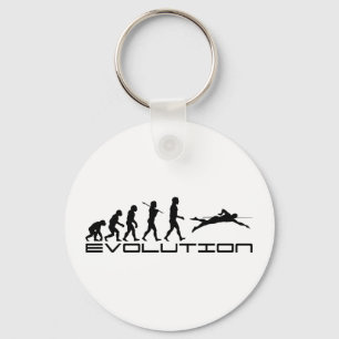 Simma Swimming Swimmer Sport Evolution Art Nyckelring