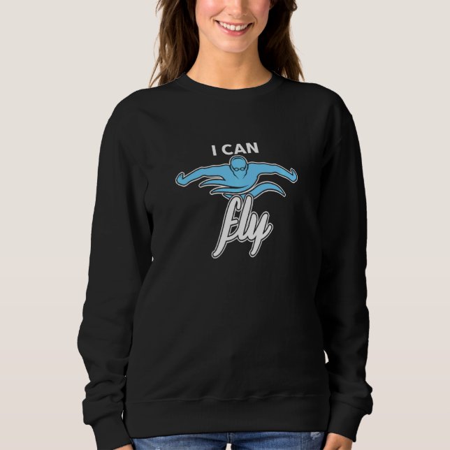 Simma Team Coach Swimmer - tävlingssimning jag kan T Shirt (Framsida)