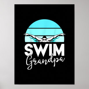 Simma Team Grandpa Pappa Swimming Meet Swimmer Gif Poster