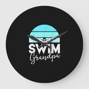 Simma Team Grandpa Pappa Swimming Meet Swimmer Gif Stor Klocka