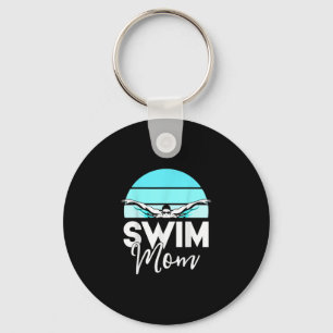 Simma Team Mamma Mor School Swimming Möte Swimmer Nyckelring