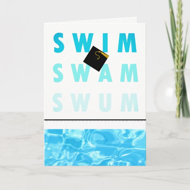 Simma Team Swimmer Studenten Kort (Framsida)