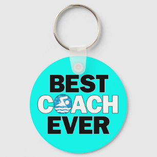 Simma träningskärmar BÄSTA COACH VARJE Simma-team Nyckelring