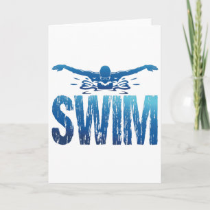 Simma - Vintage Swimmer Kort
