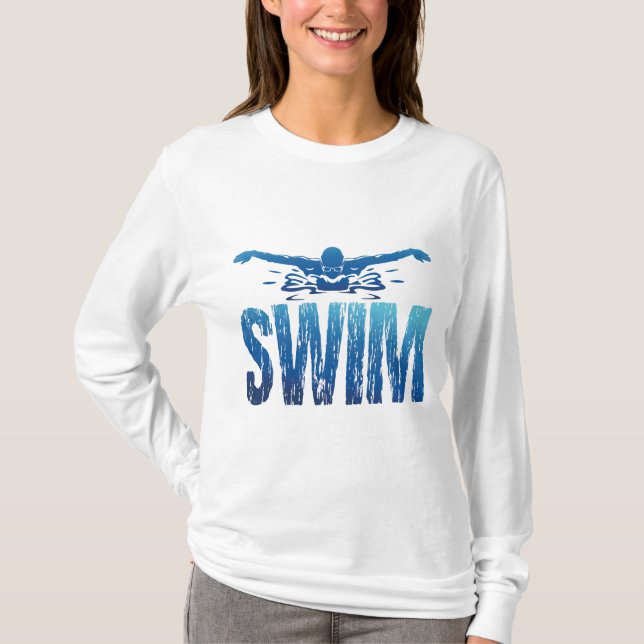 Simma - Vintage Swimmer T Shirt (Framsida)