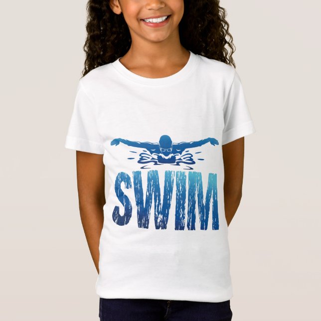 Simma - Vintage Swimmer T Shirt (Framsida)