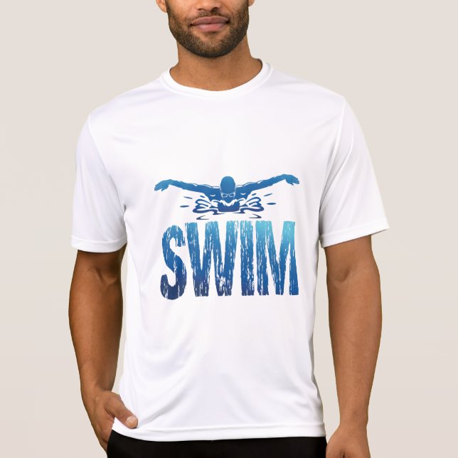 Simma - Vintage Swimmer T Shirt (Framsida)