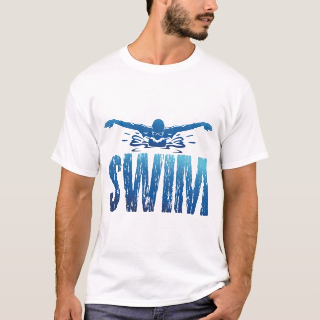 Simma - Vintage Swimmer T Shirt (Framsida)