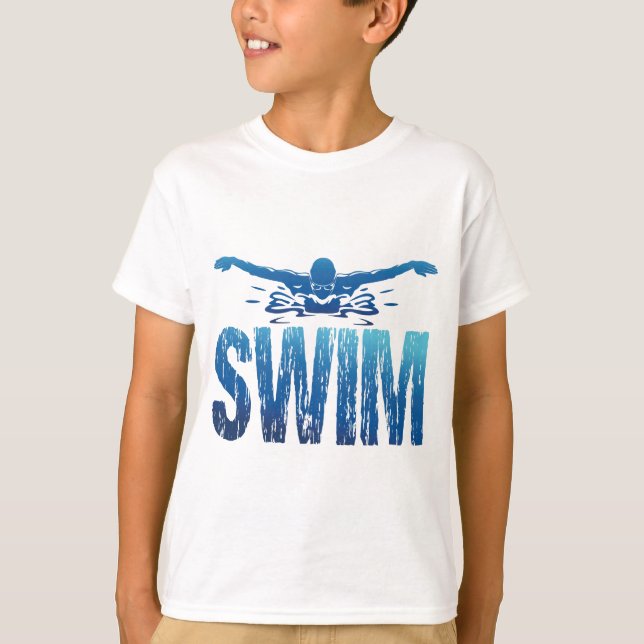 Simma - Vintage Swimmer T Shirt (Framsida)