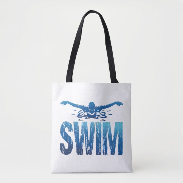 Simma - Vintage Swimmer Tygkasse (Framsida)