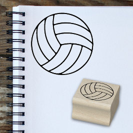 Simma Volleyball Mini Frimärke för Sportfantaster Stämpel