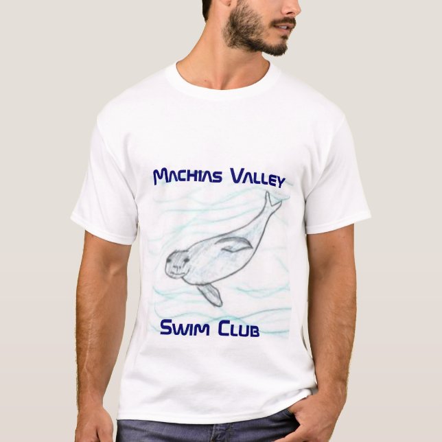 Simmaklubb, Machias ValleySwim klubb T Shirt (Framsida)