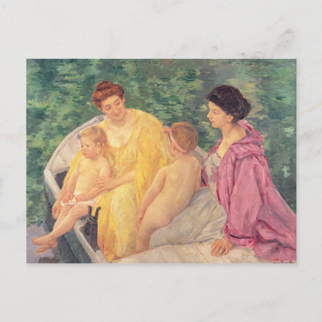 Simman eller Två Mor och deras barn på en Vykort (Framsida)