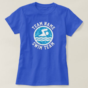 Simman för kvinnors simning och dykning av Anpass T Shirt